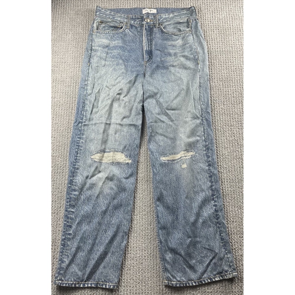 Rag And Bone Miramar Jeans Faux Denim Faux Distressed Womens 27 (Fits 31)